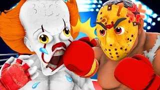 🤡ПЕННИВАЙЗ vs ДЖЕЙСОН 3: 👊🏻БОЙЦОВСКИЙ КЛУБ ЗЛОДЕЕВ (3D Анимация Хоррор Пятница 13 Оно Фильм Ужасов)