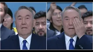 Нурсултан Назарбаев не сдержал слез - съезд Nur Otan 2019