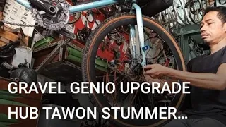 GRAVEL GENIO UPGRADE HUB TAWON STUMMER SUPER LONCER terasa sepeda baru