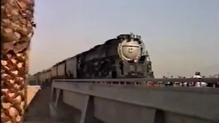 1994-05-21, Union Pacific's Challenger & E9's return 'City of LA' Excursion Eastward; Ontario, CA