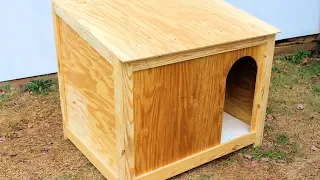 Simple Large Dog House Build DIY