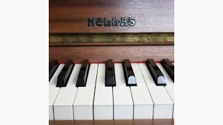 Hellas 104cm upright piano c1980 playing Minuet from Don Juan by W A Mozart