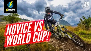 First Time EVER On An EMTB! Can He Survive A World Cup E-Enduro?!