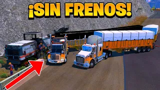 ¡T800 SE QUEDA SIN FRENOS Y TERMINA MAL...! | American Truck Simulator