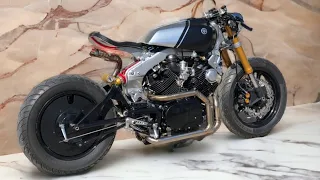 1982 Yamaha Virago XV750 Caferacer Full Timelapse Build