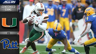 Miami vs. Pittsburgh Condensed Game | ACC Football 2019-20