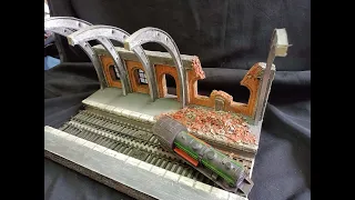Scale model train station. How to make.