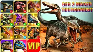 ALL GEN 2 MAXED TOURNAMENT BARYONYX | JURASSIC WORLD THE GAME