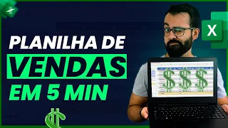 Planilha de Vendas no Excel em 5 Minutos | Planilha Grátis