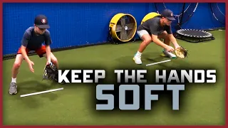 Remember SOFT Hands! | Baseball Infield Drills