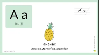 Ukrainian Alphabet: How to pronounce А in Ukrainian