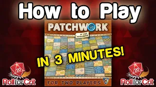 How to Play Patchwork | Roll For Crit