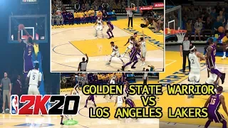 L A LAKERS VS GOLDEN STATE WARRIOR NBA 2K20