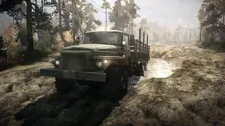 Spintires MudRunner 3 серия моего приключения! Бедная Шишига! Большой расход и снова без топлива