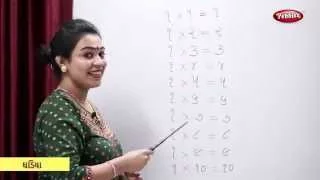 ઘડિયા | Multiplication Table of 1 in Gujarati | Math’s Times Tables in Gujarati | Learn Gujarati