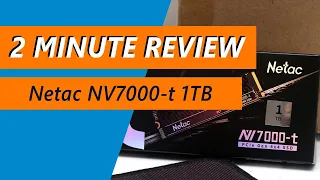 Cheap but any good? Netac NV7000-t 1TB NVMe SSD Review