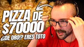 ¡¿PIZZA DE ORO DE $70000?! | by @MrBeastenEspanol