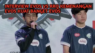 INTERVIEW EVOS VS RRQ, MATCH DERBY CLASSIC PANAS DI MENANG KAN EVOS