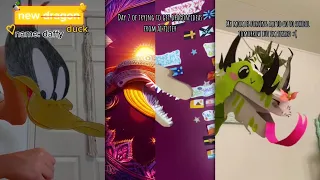 😱THE AMAZING Paper Dragon 🔥Puppet TikTok Compilation #7