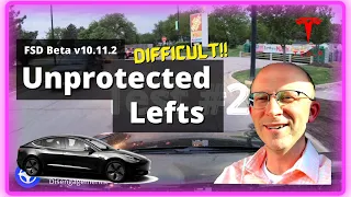 FSD Beta v10.11.2 and Unprotected Left Turns - CHALLENGE