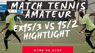 Match Tennis Amateur - niveau 15/2 UTR7 - avec Gaou en reprise de tennis