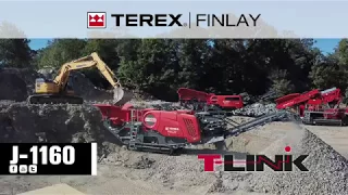 Terex Finlay J 1160 jaw crusher (processing C&D waste)