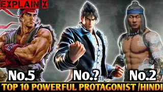 Top 10 Powerful Fighting game Protagonist Explained in | Hindi