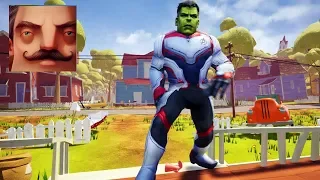 Hello Neighbor - My New Neighbor Avengers Hulk Act 3 Gameplay Walkthrough