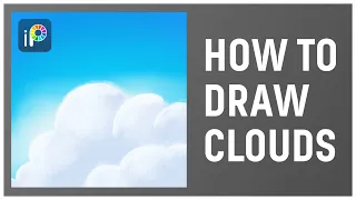 【ibisPaint】How to Draw Clouds ☁️ 【Tutorial】#Shorts