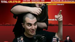 Jake gets his head shaved (2020 Charity Stream)