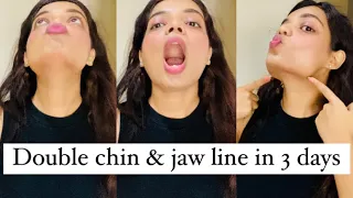 Double chin & jaw line exercise results in 3 days at home | beauty’s crown