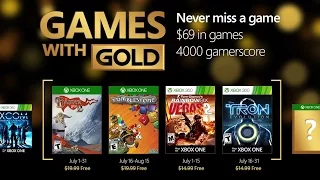 Games with Gold – Июль 2016 бесплатные игры (XONE)