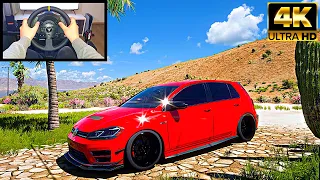 2021 Volkswagen Golf R | Forza Horizon 5 | Thrustmaster TX Steering Wheel Gameplay