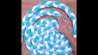 اصنعى بايدك سجادة للحمام /Make a carpet for the bathroom