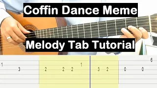 Coffin Dance Meme Guitar Lesson Melody Tab Tutorial Guitar Lessons for Beginners