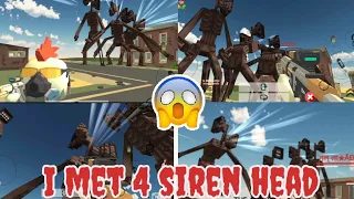 I met 4 siren head in Chicken gun 😲|new update 🤔| Must watch 👍