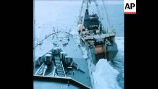 SYND 12 3 76 ICELANDIC GUNBOAT COLLIDES WITH  BRITISH FRIGATE