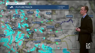 Cooler and breezy with some scattered rain and snow showers around on Thursday