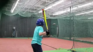 First time hitting off pitching machine (30-40 Mph)