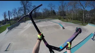 My First video!#scooter #skatepark#fail