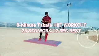 8-Min Tabata Hiit Workout 25 sec Work 12 sec Rest