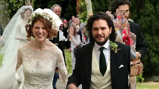 Kit Harington and Rose Leslie jonsnow #jonsnowedit#wife  #marriagepics #Game Of Thrones#hero