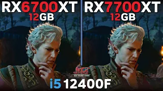 RX 6700 XT vs RX 7700 XT | i5 12400F | Tested in 17 games