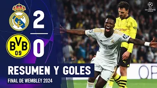 Resumen Real Madrid vs Borussia Dortmund (2-0) • Final de La Champions League Hoy 2023/2024