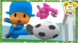 ⚽ POCOYO in ENGLISH - Live EUROPEAN FOOTBALL CHAMPIONSHIP [90 min] |VIDEOS & CARTOONS for KIDS