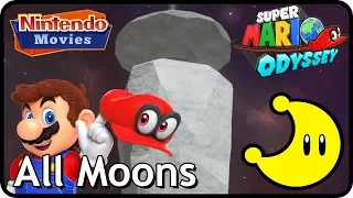 Super Mario Odyssey - Dark Side of the Moon - All Moons (in order with timestamps)