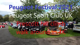 Peugeot Festival 2021 4K( Peugeot Sport club UK , Prescott hill climb)