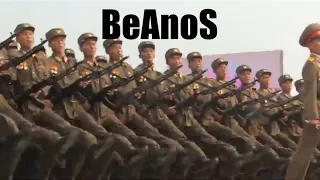 i put BEANOS over north koreans marching but it keeps getting faster