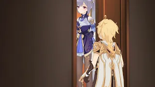 【MMD】Keqing Jealous on Barbara (Aether x Keqing) | Genshin Impact Animation