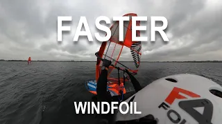 Faster on windfoil. (Speedfoiling)